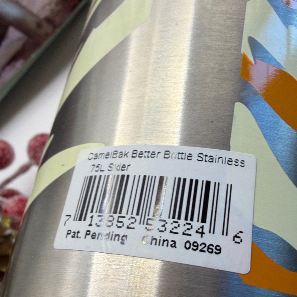 ā„ļøā„ļø Last Chanceā„ļøā„ļø CamelBak Silver Stainless Steel Water Bottle - Ski Graphic - Picture 4 of 13
